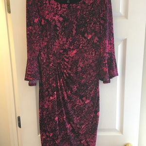 Connected Faux Wrap Dress, Sz 10